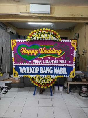 Papan Bunga di Venue Wedding Bintaro