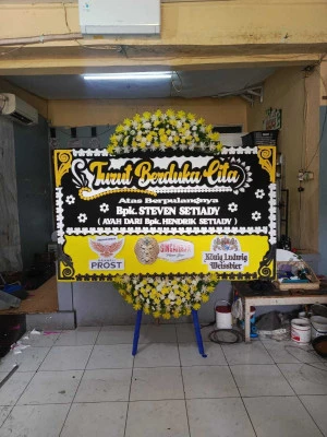 Papan Bunga di Venue Wedding Bintaro